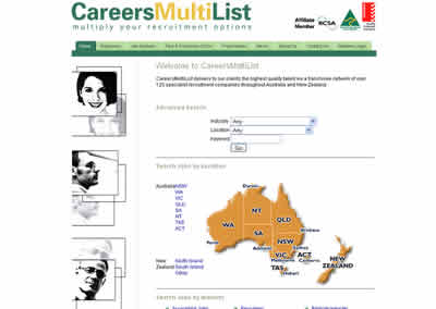 CareersMultiList Website Homepage